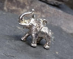 Vintage Silver ELEPHANT Charm or Pendant - 6.2g