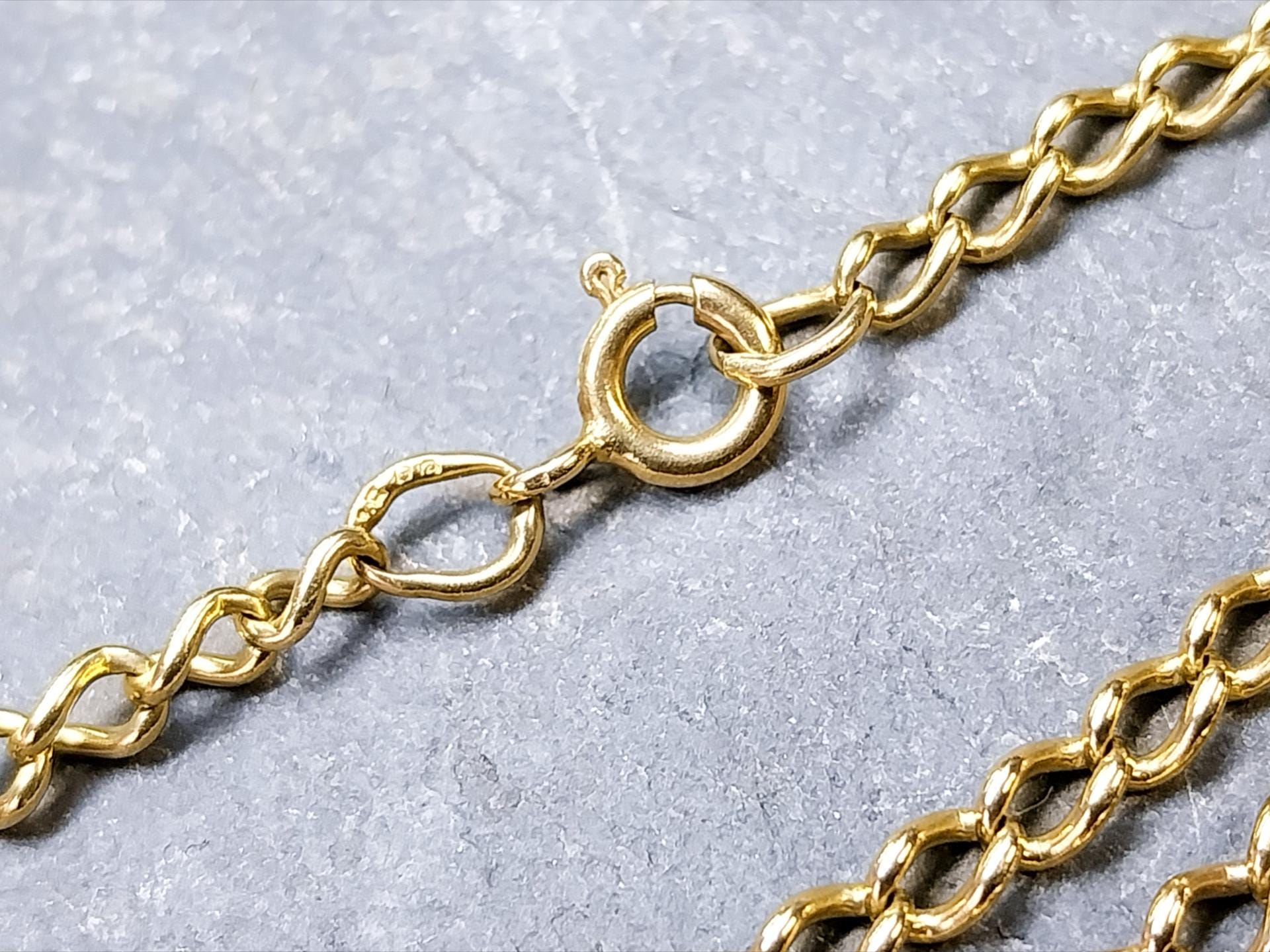 Vintage 9ct GOLD Chain Necklace, 19" Long  Hallmarked - 10.3g