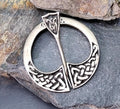 Vintage Scottish Silver CELTIC PENANNULAR Brooch c 1948 -  9.8g