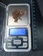 Vintage 9ct GOLD FIGARO CHAIN Necklace - 18" - 7g