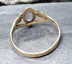9ct GOLD Ring with Purple Lilac Amethyst  Size uk O (us 7) - 1.4g