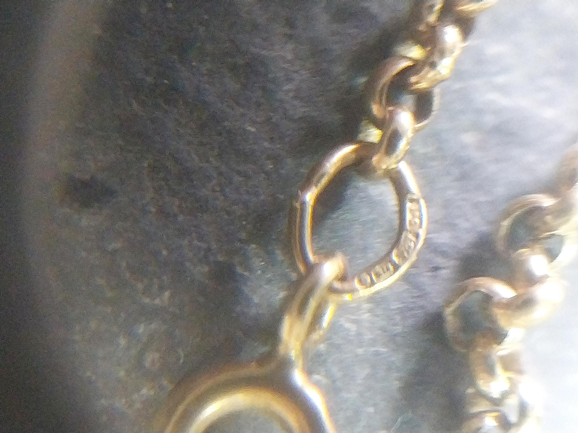 Vintage 9ct GOLD BELCHER Chain Necklace, 23" Long  Hallmarked - 6.8g