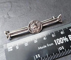 Vintage Sterling Silver Viking Ship Brooch Pin - Edinburgh circa 1937 - 7.5g