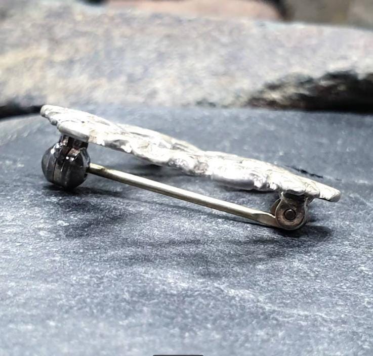 ORTAK SILVER THISTLE Brooch - Malcolm Gray Scottish Sterling Silver - 3.1g