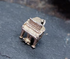 Vintage Silver PIANO Charm - Musical Instrument for bracelet or miniature model - 1.7g