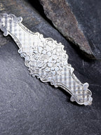 Victorian SILVER BROOCH - Antique Floral Bouquet Design - 8.8g