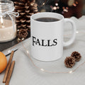 RavenFalls Mug - Coffee Tea Black & white 11oz