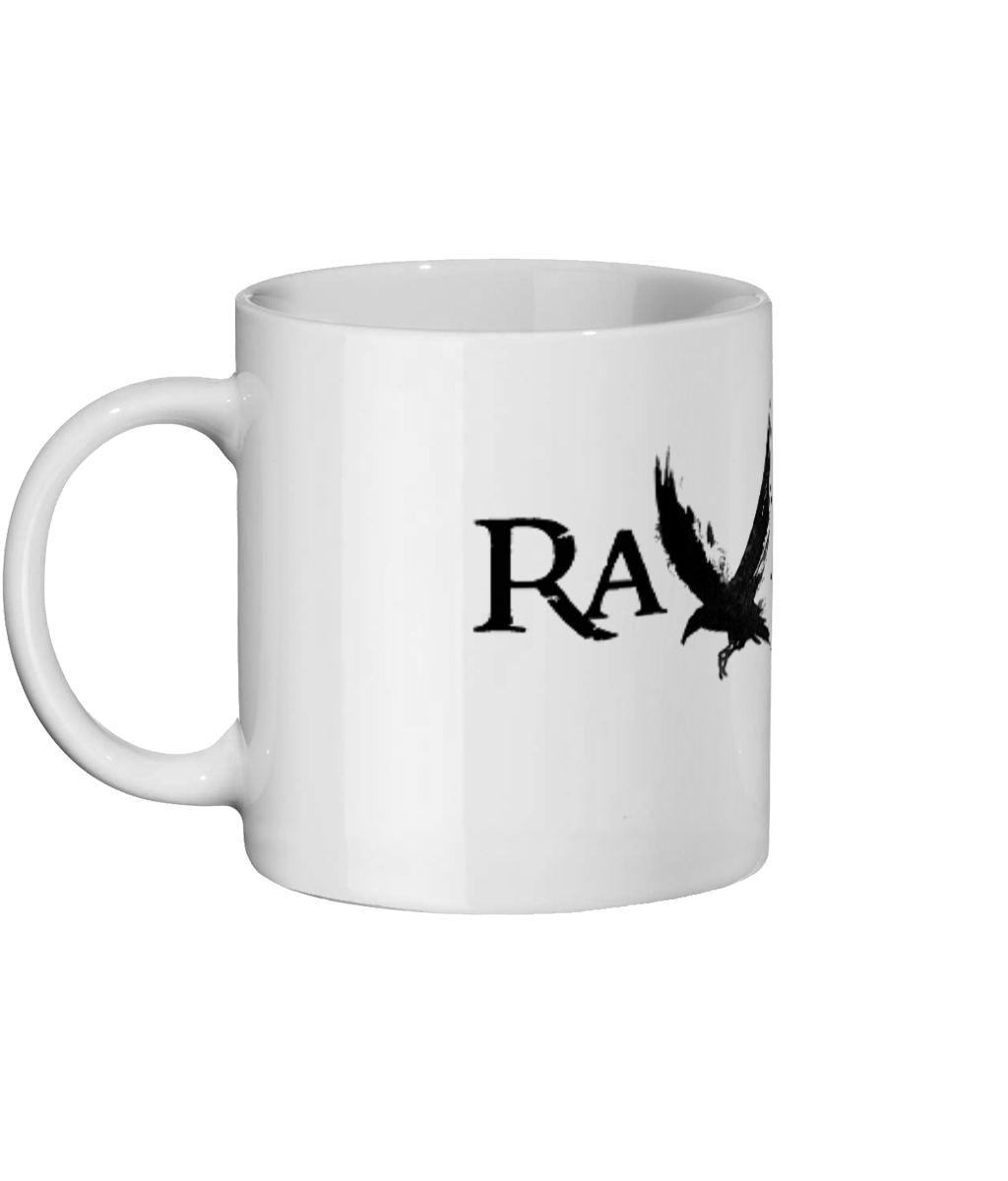 RavenFalls Mug - Coffee Tea Black & white 11oz