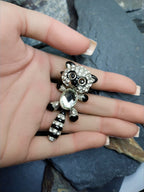 BUTLER & WILSON Moving Racoon Brooch - Articulated -  12.8g