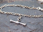 Vintage Sterling Silver T Bar Bracelet - 18cm - 7.2g