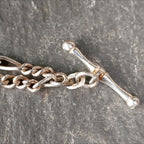 Vintage Sterling Silver T Bar Bracelet - 18cm - 7.2g