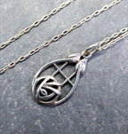 Sterling Silver Necklace with Rose and Cecily Leaf Pendant on 18" Chain - 3.9g