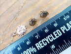 9ct Gold SUN Face NECKLACE and EARRINGS Matching Set