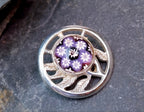 Vintage SILVER CAITHNESS BROOCH - Millefiori Mosaic - 11.1g