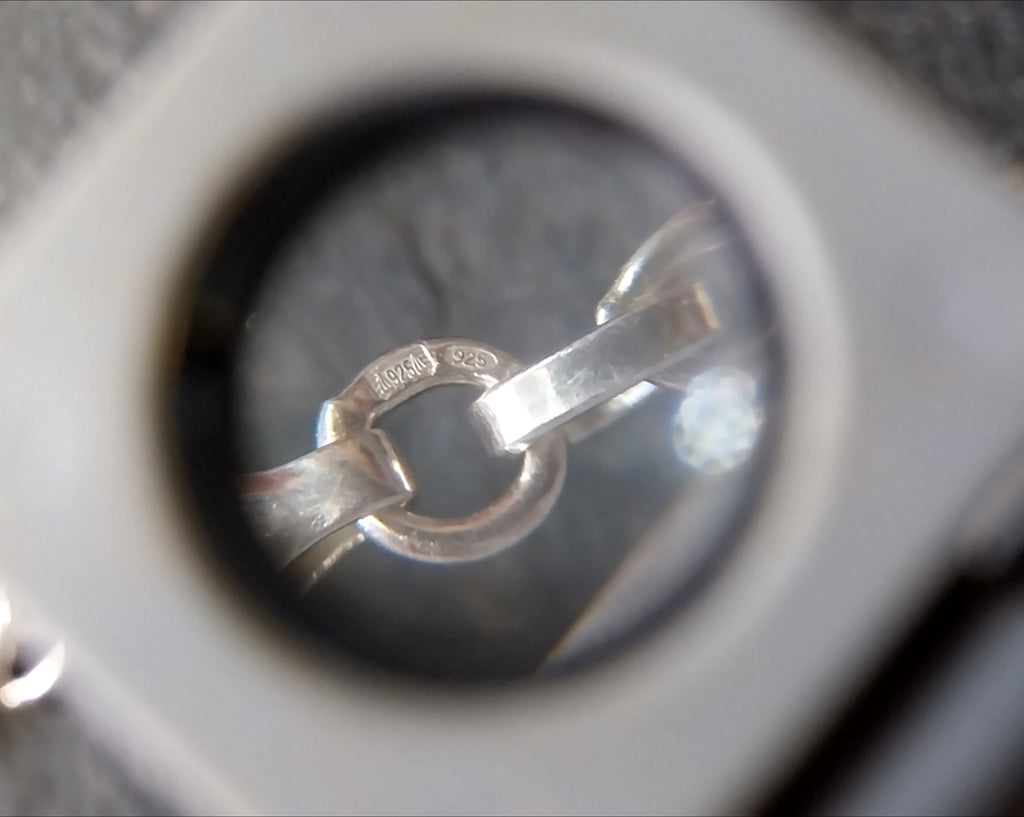 Chunky STERLING SILVER Celtic Knot Link Chain Necklace - 18" Long - 22g