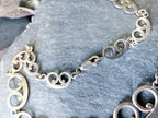 STERLING SILVER Celtic Link Chain Necklace - 16.5" Long - 25g