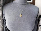 9ct Gold Georg Jensen St Christopher Necklace Pendant - Double Sided on 20" Chain - 4.8g