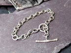 Vintage Chunky Sterling Silver T Bar Bracelet - 20cm - 19.8g