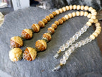 Vintage Acorn Bead Necklace - 17.5" - 34.2g