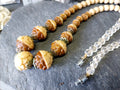 Vintage Acorn Bead Necklace - 17.5" - 34.2g