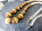 Vintage Acorn Bead Necklace - 17.5" - 34.2g