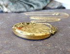 9ct Gold Georg Jensen Locket Necklace with 20" Chain - c 1969 - 9g