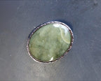 Vintage Sterling Silver Connemara Marble Brooch - 5.9g