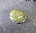 Vintage Sterling Silver Connemara Marble Brooch - 5.9g