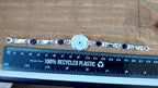 Beautiful Vintage Sterling Silver WATCH - with Amethyst in Strap 18cm - 43g