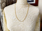 Vintage 9ct GOLD Twisted Rope Chain Necklace, 24" - 2.5g