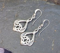 Celtic Knot Sterling Silver Dangle Earrings - 3.6g