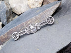 Vintage Sterling Silver Viking Ship Brooch Chester Hallmarks circa 1946