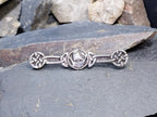 Vintage Sterling Silver Viking Ship Brooch Chester Hallmarks circa 1946