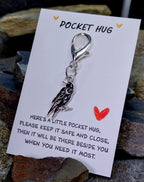 Raven Crow - Pocket Hug Keychain, Bag Charm Gift