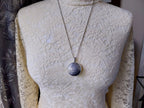 Large Silver Circular CELTIC LOCKET with Verse on 24" Chain - 15.2g