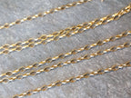 9ct GOLD BELCHER Chain Necklace, 23" Long  Hallmarked - 2.7g