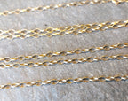 9ct GOLD BELCHER Chain Necklace, 23" Long  Hallmarked - 2.7g