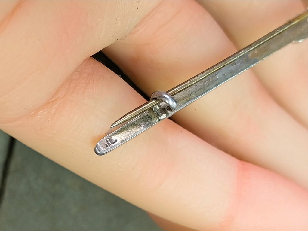 Carnelian Sterling Silver KILT PIN Brooch - Dirk - 4.2g