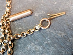Antique 9ct GOLD ROLO BELCHER Chain Necklace with Barrel Clasp - 18 1/4" - 6.4g