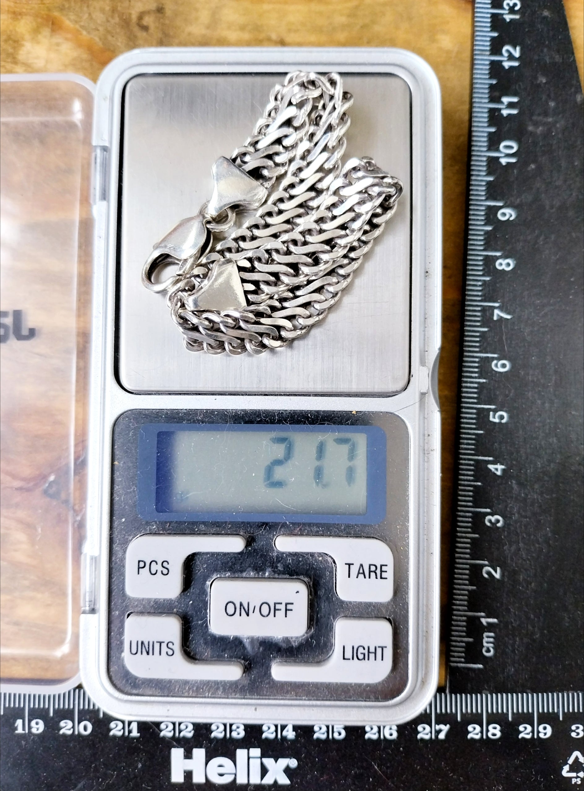 STERLING SILVER Bracelet Chunky Link 21cm - 21.7g