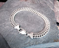 STERLING SILVER Bracelet Chunky Link 21cm - 21.7g