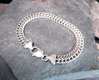 STERLING SILVER Bracelet Chunky Link 21cm - 21.7g