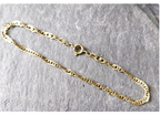 Vintage 9ct Gold Bracelet - Twisted Rope Chain 18.5cm - 2.1g