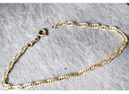 Vintage 9ct Gold Bracelet - Twisted Rope Chain 18.5cm - 2.1g