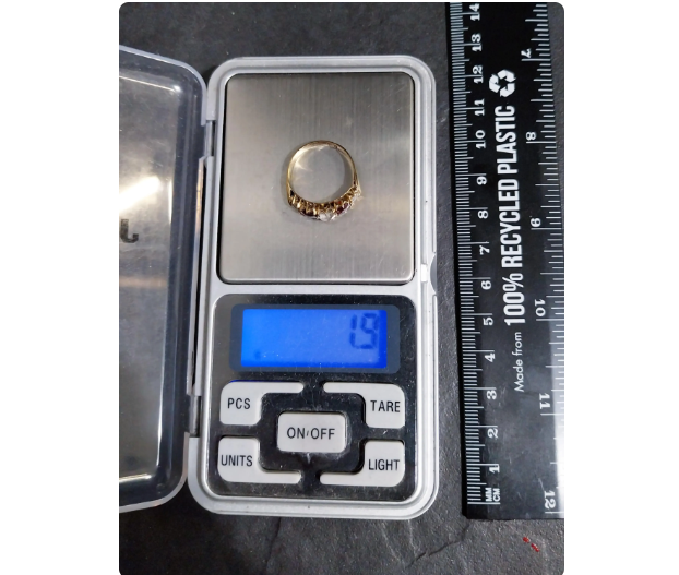 Antique Victorian 9ct GOLD Ring - Size uk M (us 6) - Chester Hallmarked - 1.9g