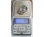 THOMAS EBBUTT Moss Agate Brooch - Scottish Silver c.1967 - 9g