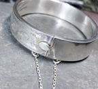 Vintage Stunning SILVER BANGLE Bracelet - JG 1961 - 21.3g
