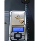 9ct GOLD Heart Locket Necklace 'Someone Special' on 16" Chain - 2.1g
