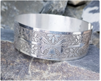 Charles Horner SILVER Buckle BANGLE Bracelet - Chester circa 1947 - 21.7g