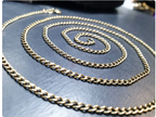 Vintage 9ct GOLD CHAIN Necklace - Very Long 26" - 5.9g